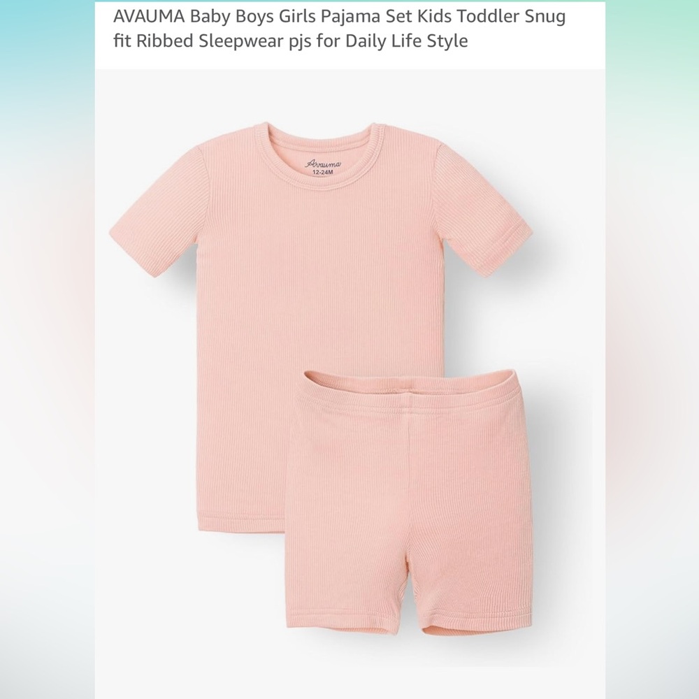 AVAUMA unisex pajamas 12-24m coral 🪸
